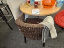 Chair, Lounge, Brown, 23" x 27" x 32"