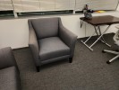 Chair, Lounge, Black, 29" x 33" x 34"