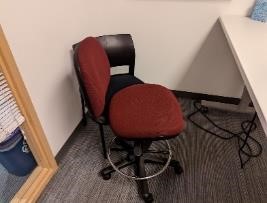 Chair, Task, Red