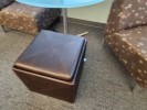 Ottoman, Brown, 18" x 18" x 18"