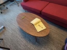 Table, Coffee, Wood, 24" x 44" x 17"