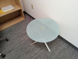 Table, Meeting, Round/Square, White, 36" x 36" x 42"