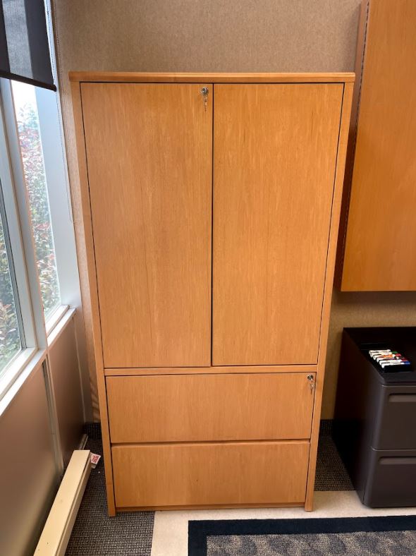 Wooden 2-Drawer Cabinet