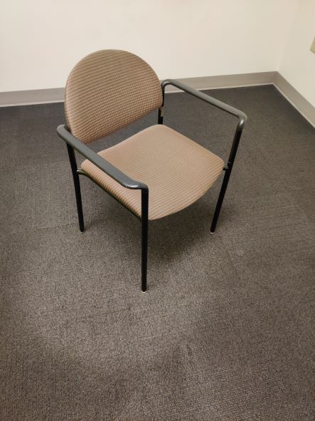 Pattern Conference Chair - Black Legs