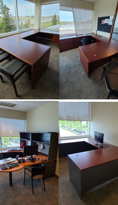 U shape desk suite 8x9', Assorted