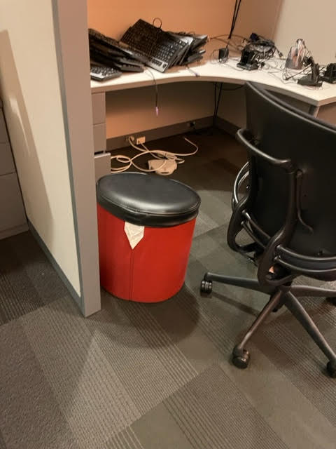 RED OTTOMAN