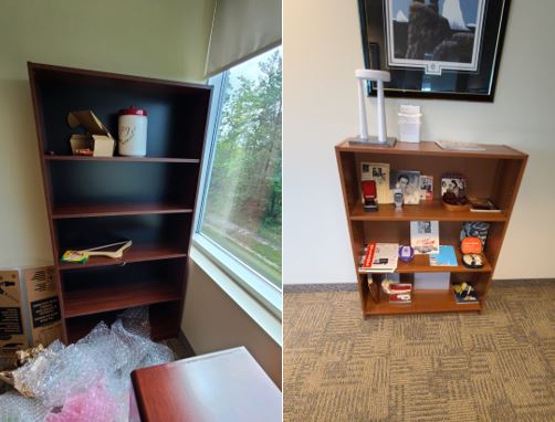 Bookcases, assorted sizes