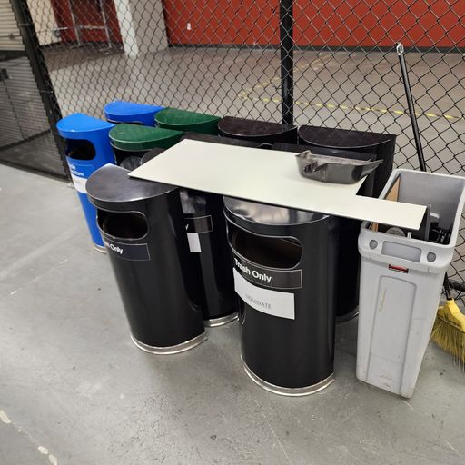 Half Round Waste Bins