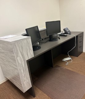 Laminate Reception Desk (slightly chipped)