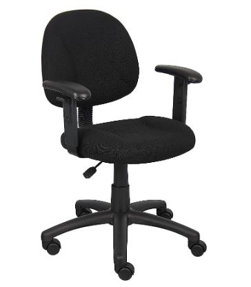 Black Task Chair, 23x22x36, fair condition