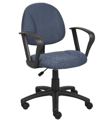 Blue Task Chair, 23x22x36, fair condition *photo representation*