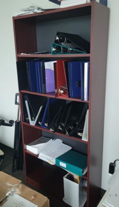 5-Shelf Bookcase, 32x12x72