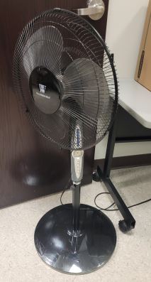 Standing Fan, Black, 17x17x40