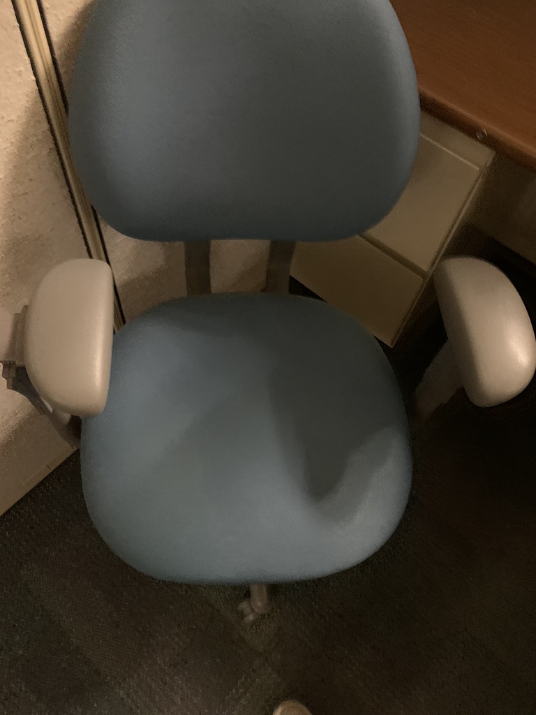task chair - blue fabric