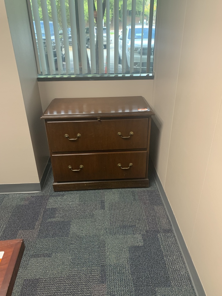 wood file cabinet - 2 drawer lateral