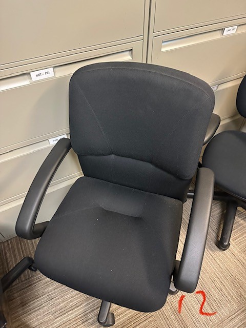 Chaise de travail à dossier bas
