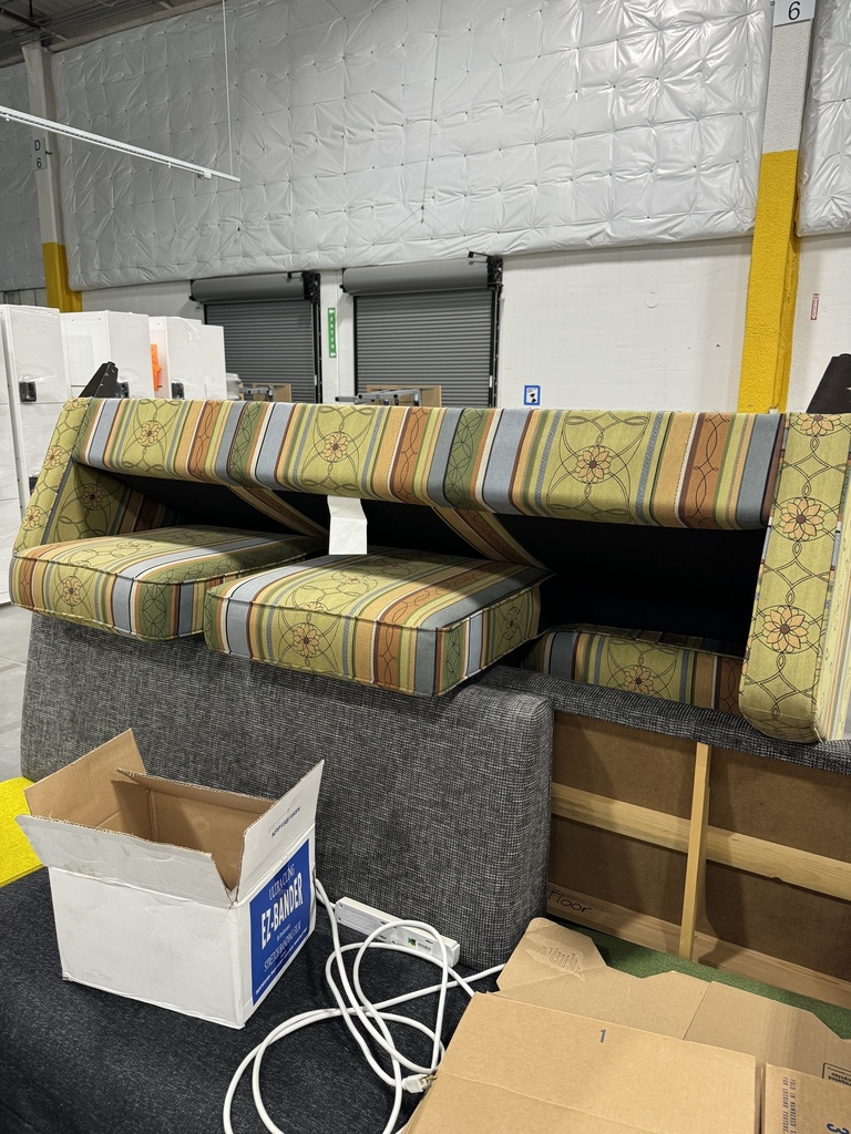 Multi-Colored Pattern 3 Seat Sofa 