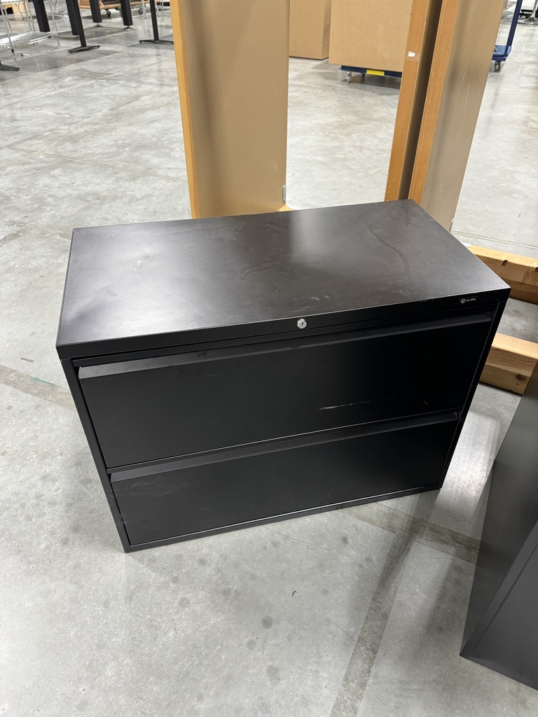 Black Lateral Cabinet