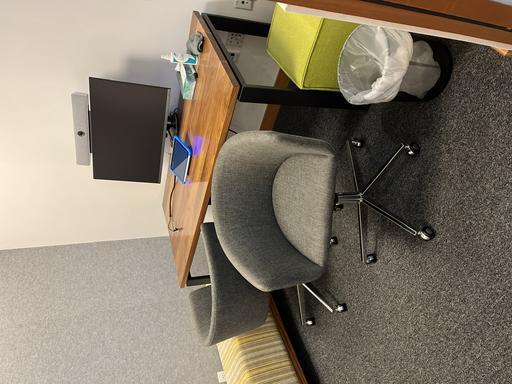 Chair - grey on wheels