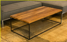 Coffee Table - wood/black