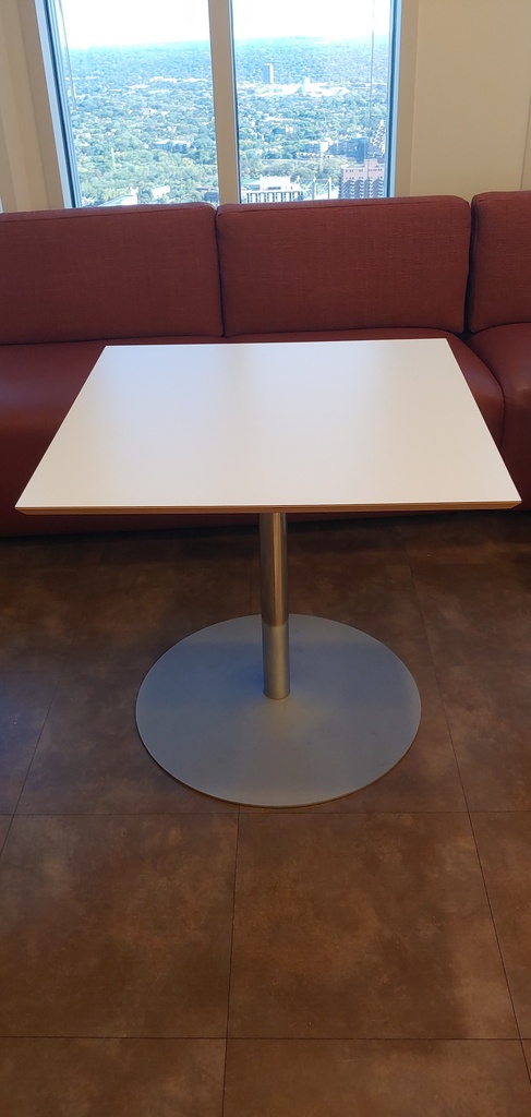 Square White Table