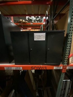 STORAGE CABINET, 3-DOOR 1-3" GROMMET  42W 18D 29H