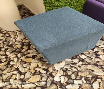 Blue Ottoman
