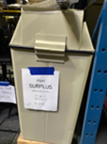 Metal Burn/Shred bins