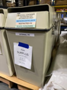 Metal Burn/Shred bins