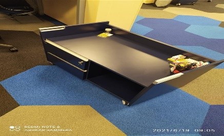 Black Storage (with wheels)