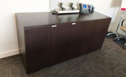 Dark Wood 5 Door Cabinet