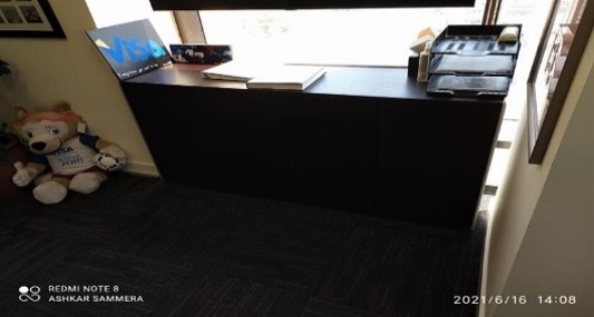 Dark Wood Credenza (4 Door)