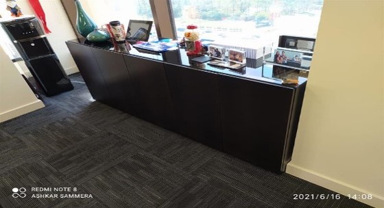 Dark Wood Credenza (5 Door)