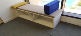 White Lounge Bench