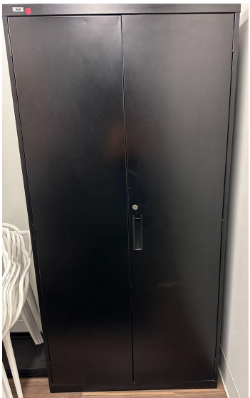 Filing Cabinet - black two door