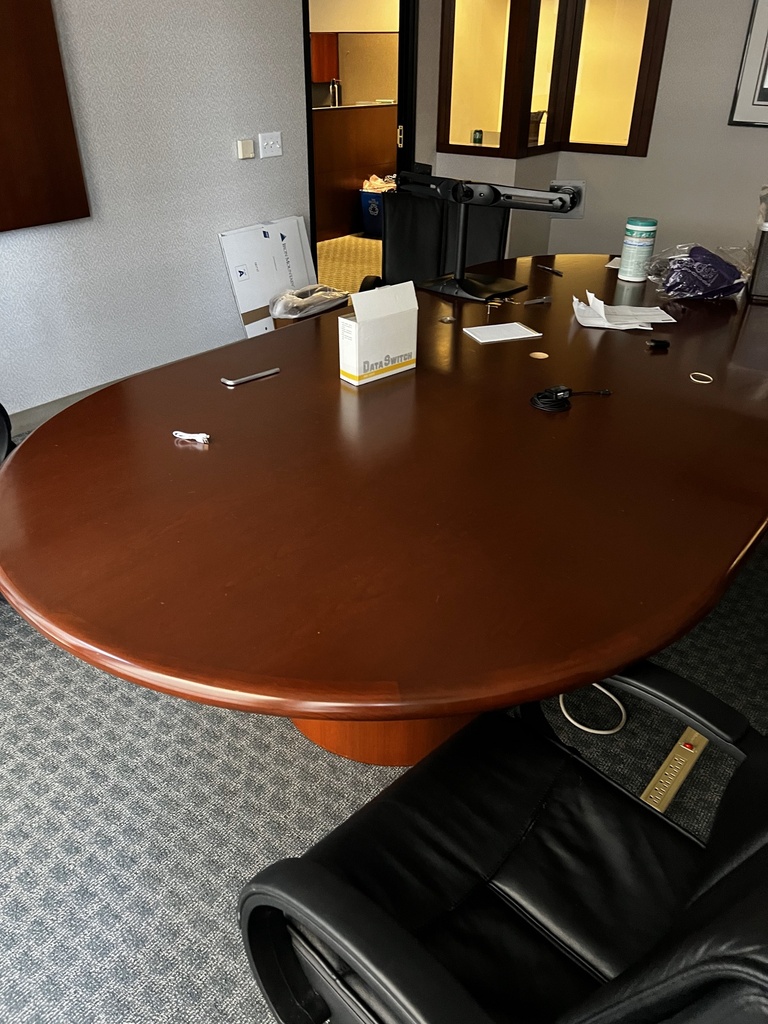 Oval Wood Conference Table