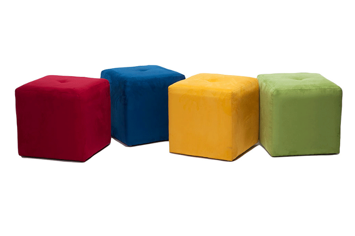 Colourful Cube Seats (photo representation)