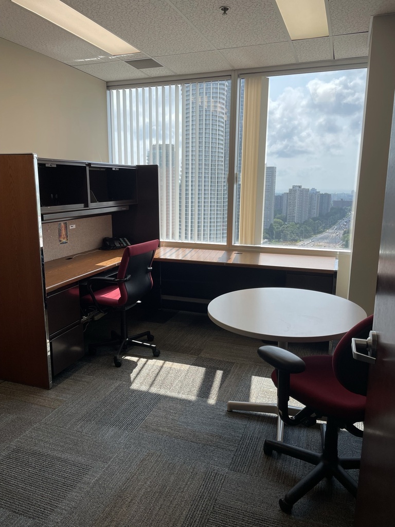 L-Shaped Desk (8' X 6') with Hutch and Storage