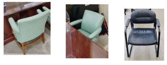 Guest Seating 13 - selection will vary within these styles