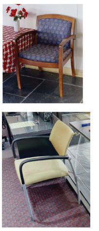 Guest Seating 18 - selection will vary within these styles