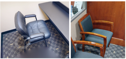 Guest Seating 37 - selection will vary within these styles