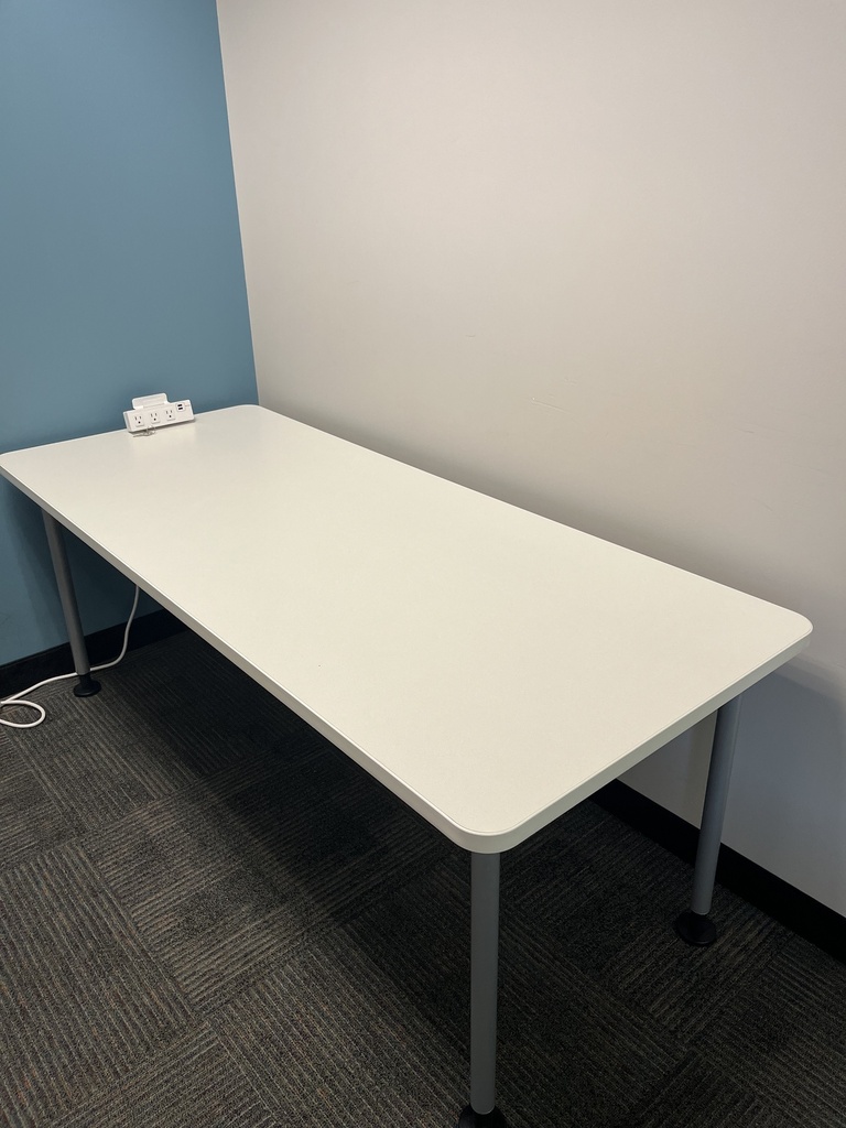 White Rectangle Table, 72x30"