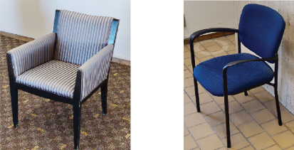 Guest Seating 8 - selection will vary within these styles