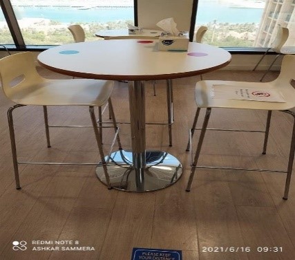 Round Bar Height Table