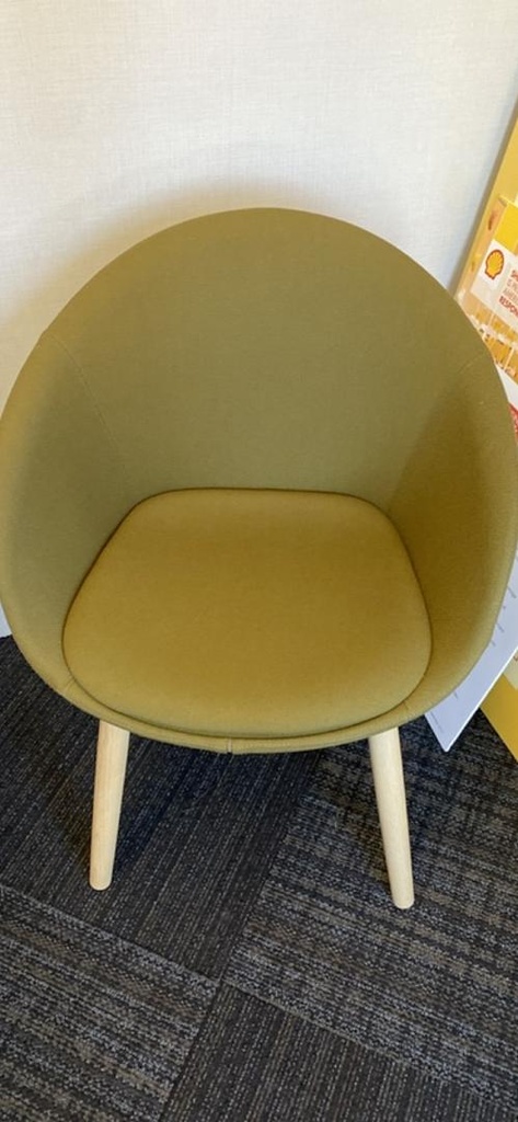 Fabric Green Guest Chair