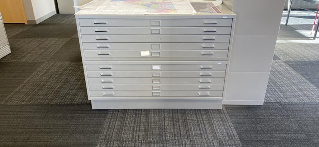 Metal 10 Drawer Flat File