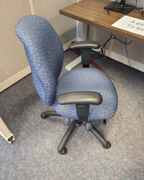 Task Chair - Blue Pattern