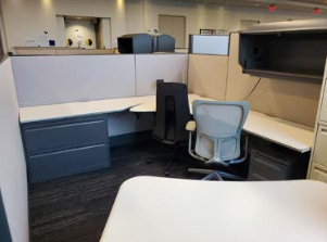 U-Shaped Workstation, Haworth, 96 x 96"