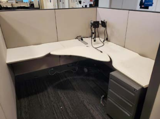 U-Shaped Workstation, Haworth, 72 x 72"