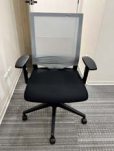 Office chair, black and grey mesh